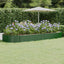 plantekasse 373x140x36 cm galvaniseret stål grøn