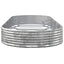 plantekasse 373x140x36 cm galvaniseret stål sølvfarvet