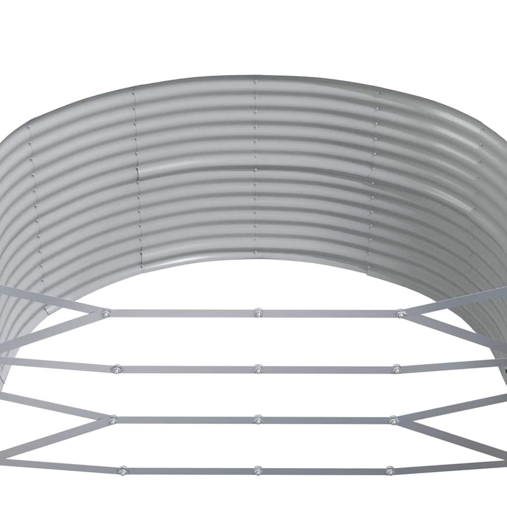 plantekasse 291x140x68 cm galvaniseret stål grå