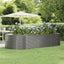 plantekasse 291x140x68 cm galvaniseret stål grå