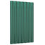 tagplader 12 stk. 60x36 cm galvaniseret stål grøn