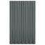 tagplader 36 stk. 60x36 cm galvaniseret stål antracitgrå