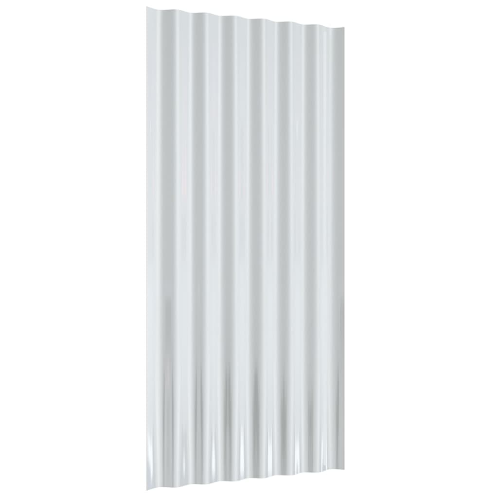 tagplader 12 stk. 80x36 cm galvaniseret stål grøn