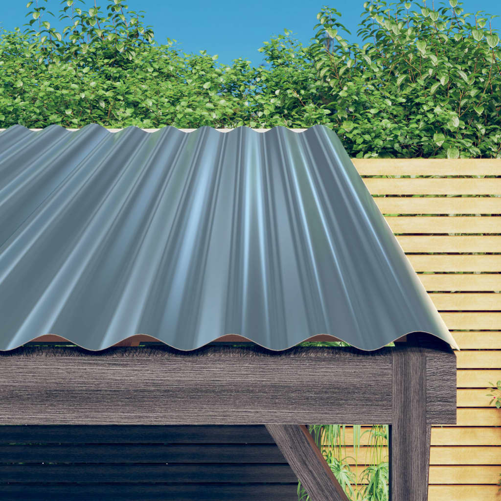 tagplader 36 stk. 80x36 cm galvaniseret stål grå