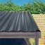 tagplader 12 stk. 100x36 cm galvaniseret stål antracitgrå