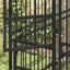 udendørs hundeløbegård med tag 18,43 m² stål