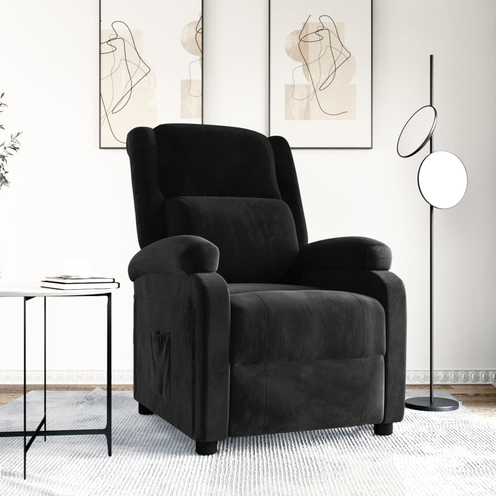 lænestol velour sort