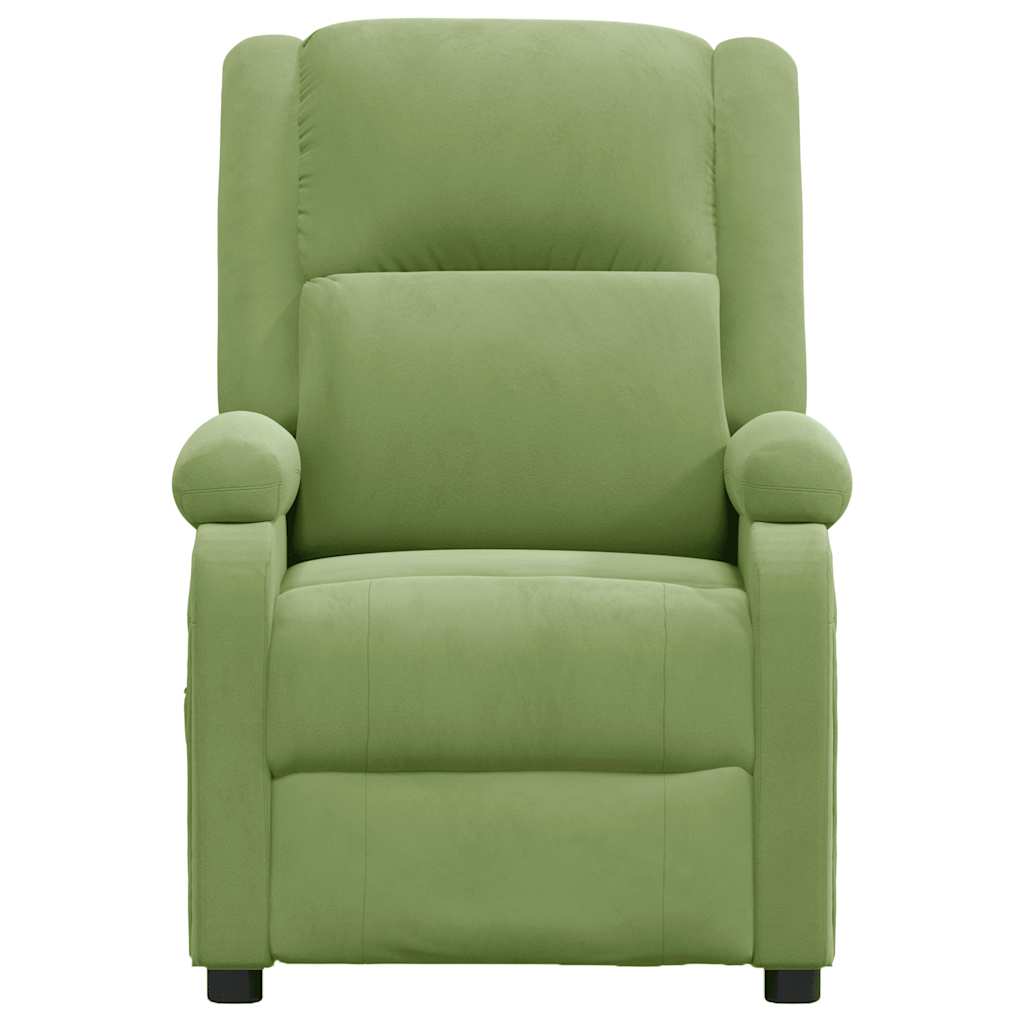 massagestol velour lysegrøn