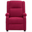 massagestol velour vinrød