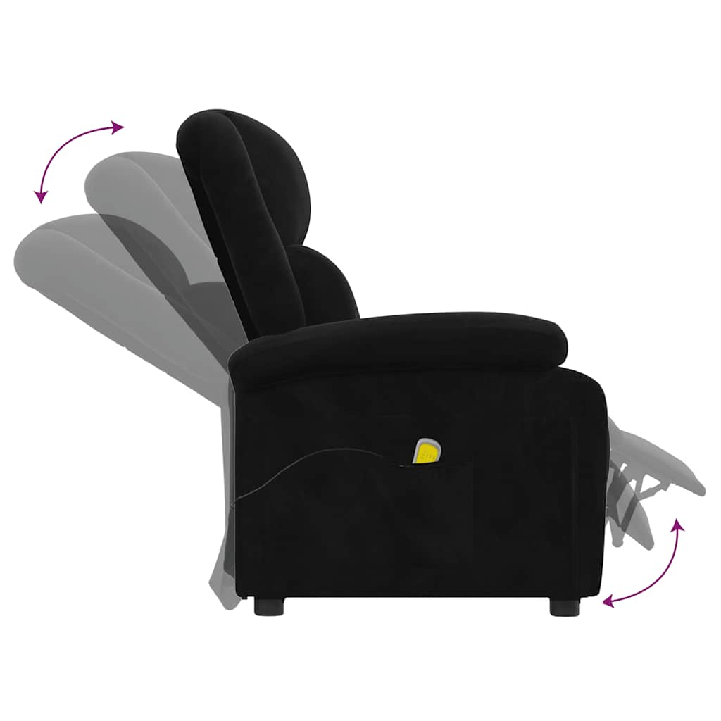 massagestol velour sort