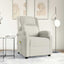 massagestol velour cremefarvet