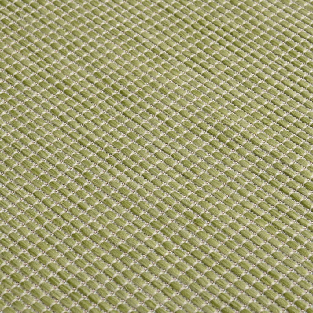 fladvævet udendørstæppe 120x170 cm grøn