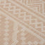 fladvævet udendørstæppe 100x200 cm stribet brun