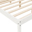 seniorseng 120x190 cm dobbeltseng massivt fyrretræ hvid