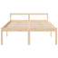 seniorseng 135x190 cm dobbeltseng massivt fyrretræ