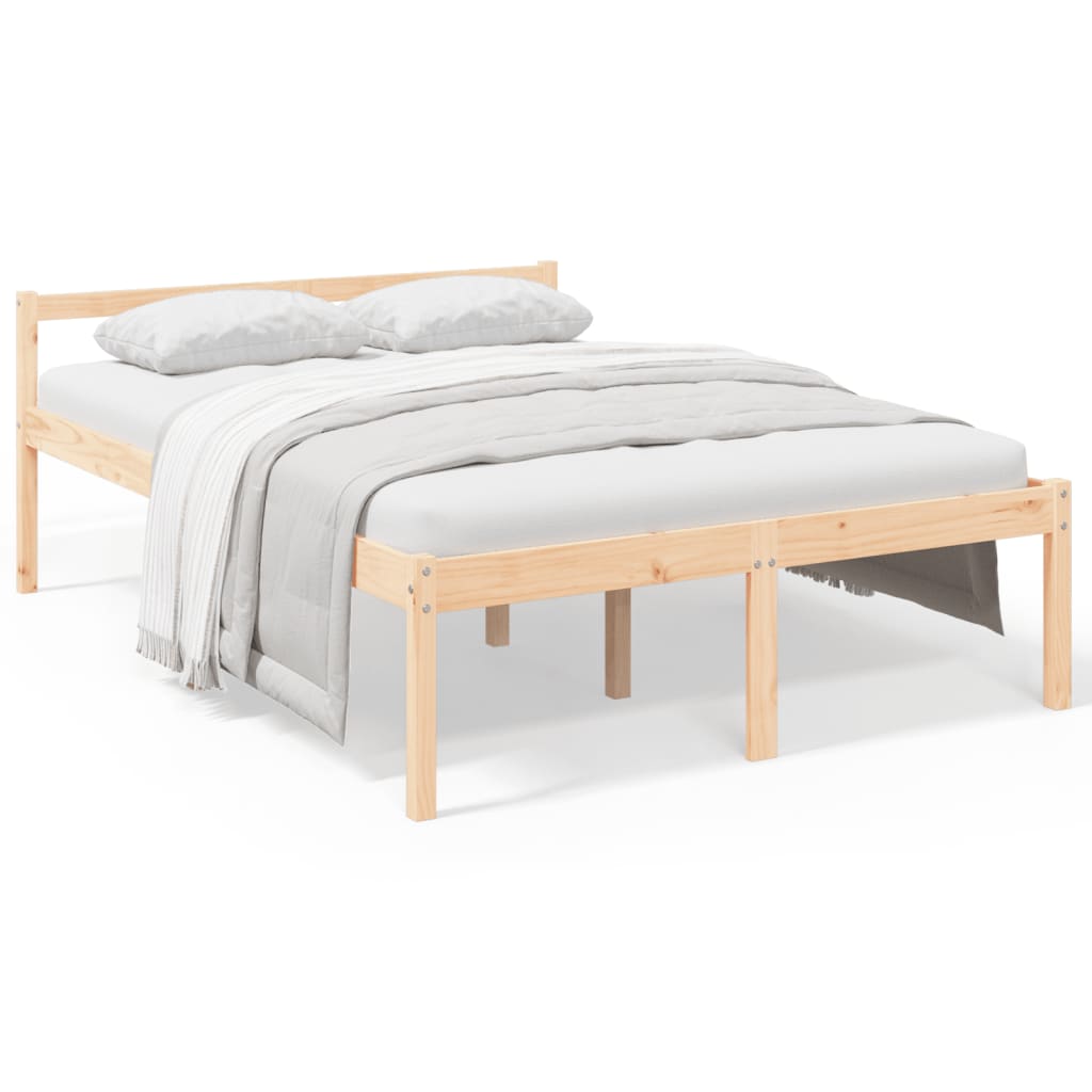 seniorseng 140x190 cm massivt fyrretræ