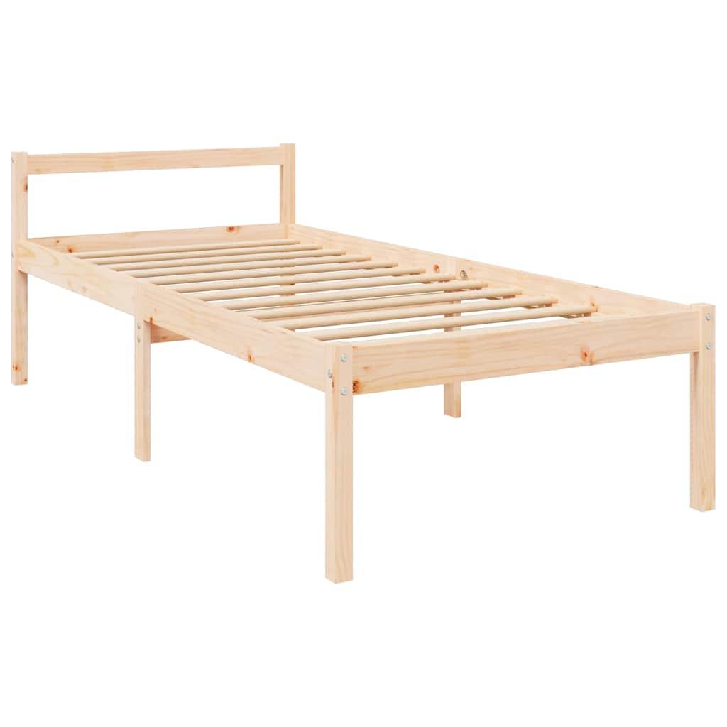 seniorseng 90x200 cm massivt fyrretræ