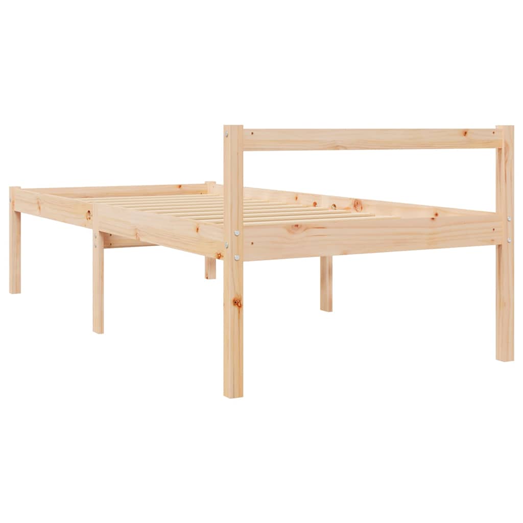 seniorseng 90x200 cm massivt fyrretræ