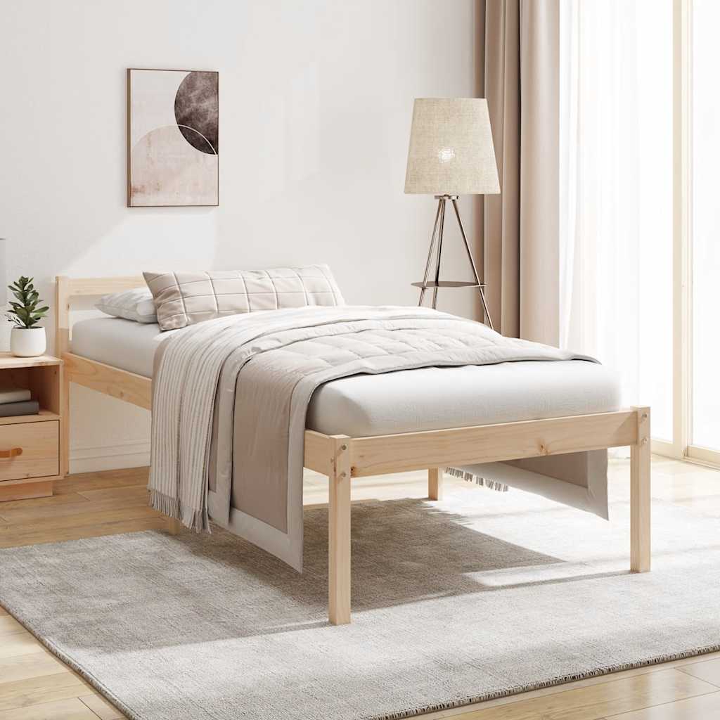 seniorseng 90x200 cm massivt fyrretræ
