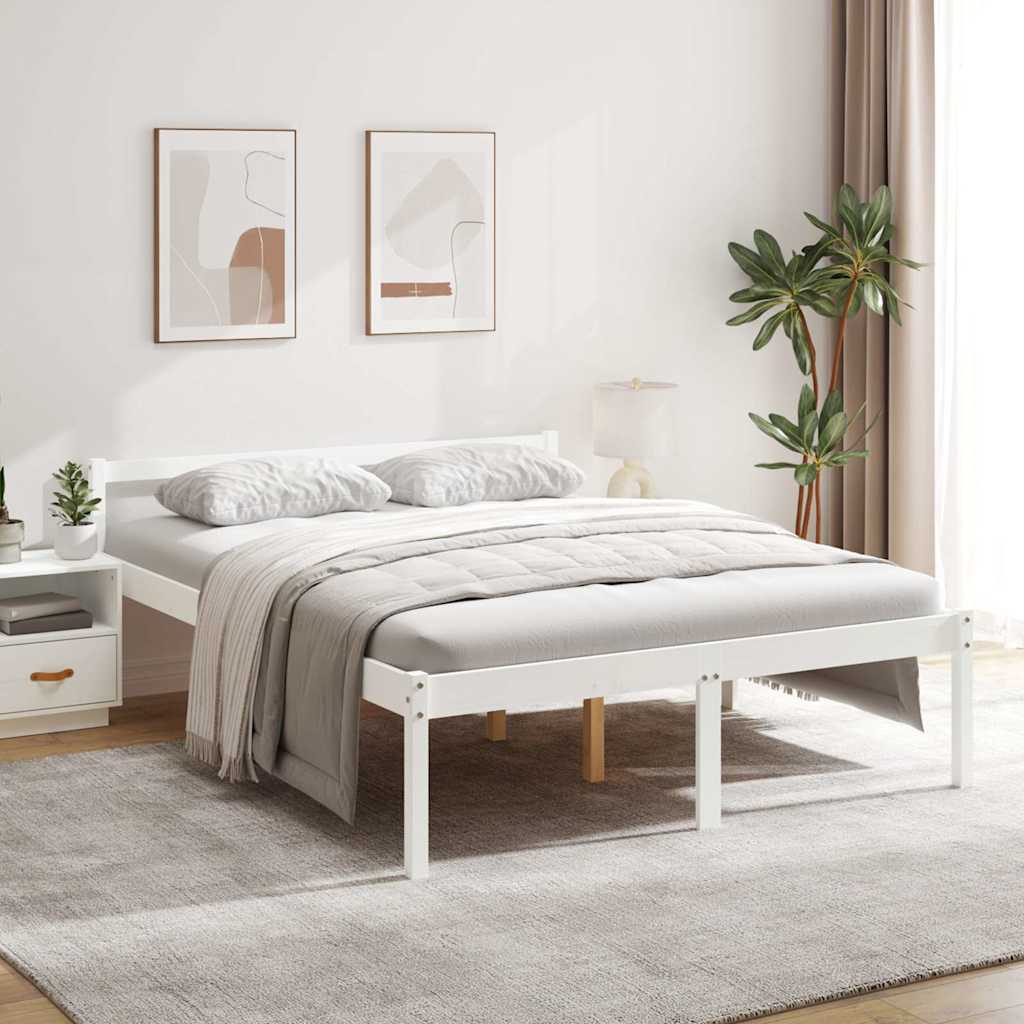 seniorseng 150x200 cm kingsize massivt fyrretræ