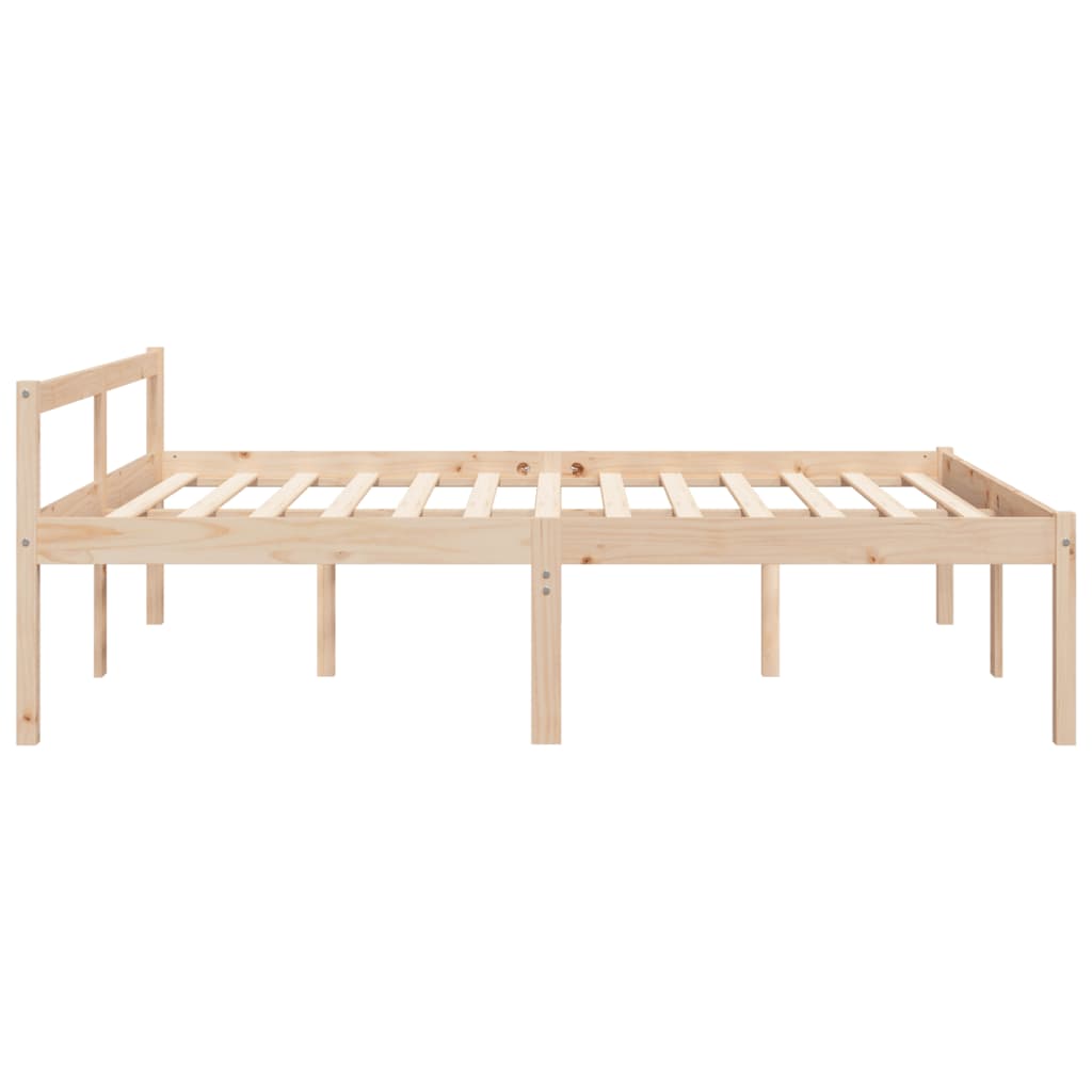 seniorseng 160x200 cm massivt fyrretræ