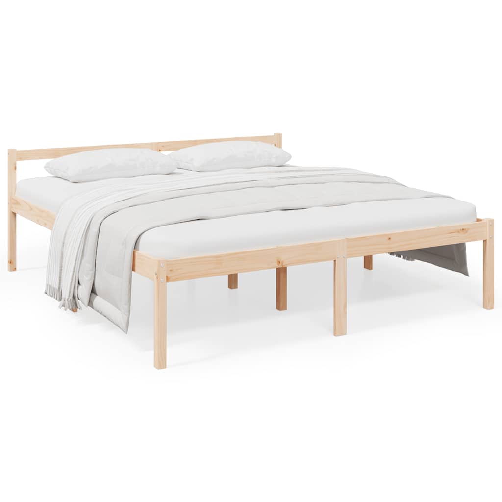 seniorseng 180x200 cm super kingsize massivt fyrretræ
