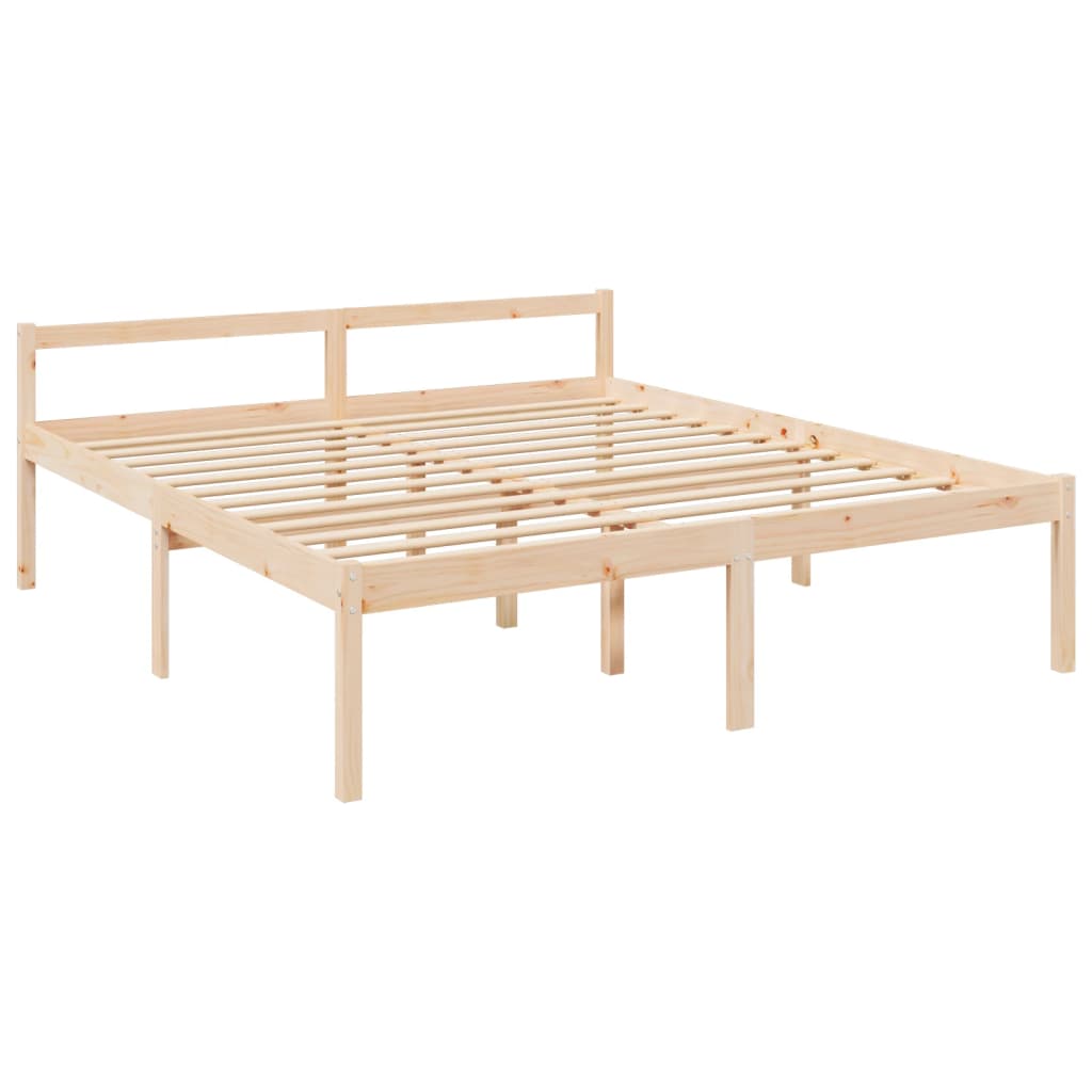 seniorseng 200x200 cm massivt fyrretræ
