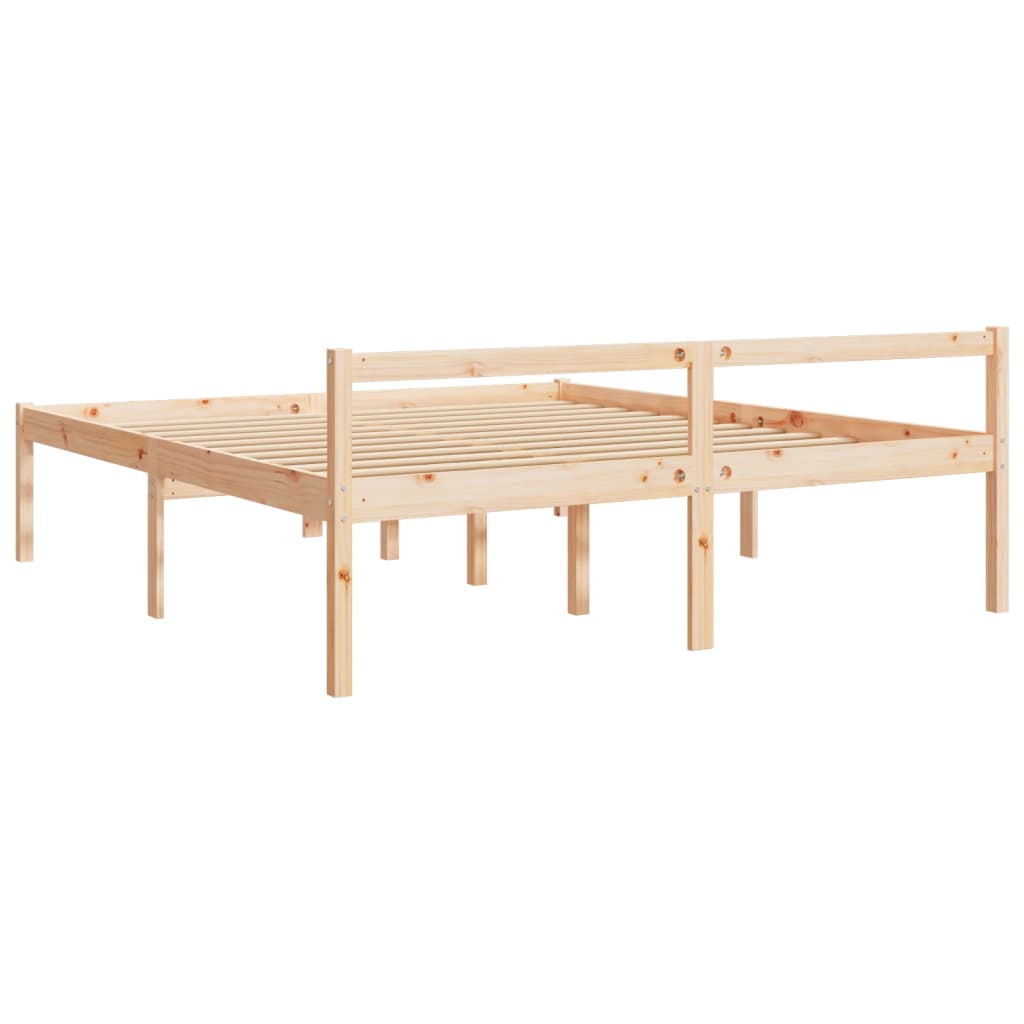seniorseng 200x200 cm massivt fyrretræ