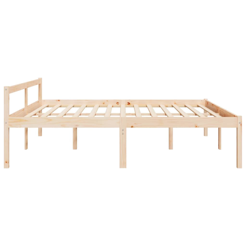 seniorseng 200x200 cm massivt fyrretræ