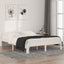 sengeramme 140x190 cm massivt fyrretræ hvid
