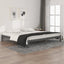sengeramme 200x200 cm massivt fyrretræ grå