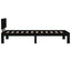 sengeramme 75x190 cm Small Single massivt træ sort