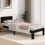 sengeramme 75x190 cm Small Single massivt træ sort
