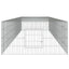 4-panels kaninbur 433x109x54 cm galvaniseret jern