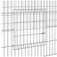 4-panels kaninbur 433x109x54 cm galvaniseret jern