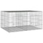 2-panels kaninbur 110x79x54 cm galvaniseret jern