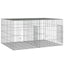 2-panels kaninbur 110x79x54 cm galvaniseret jern