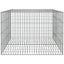 2-panels kaninbur 110x79x54 cm galvaniseret jern
