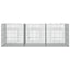 3-panels kaninbur 163x79x54 cm galvaniseret jern