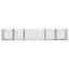 6-panels kaninbur 327x79x54 cm galvaniseret jern