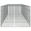 6-panels kaninbur 327x79x54 cm galvaniseret jern