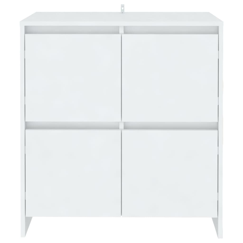 skænke 2 stk. 70x41x75 cm konstrueret træ hvid