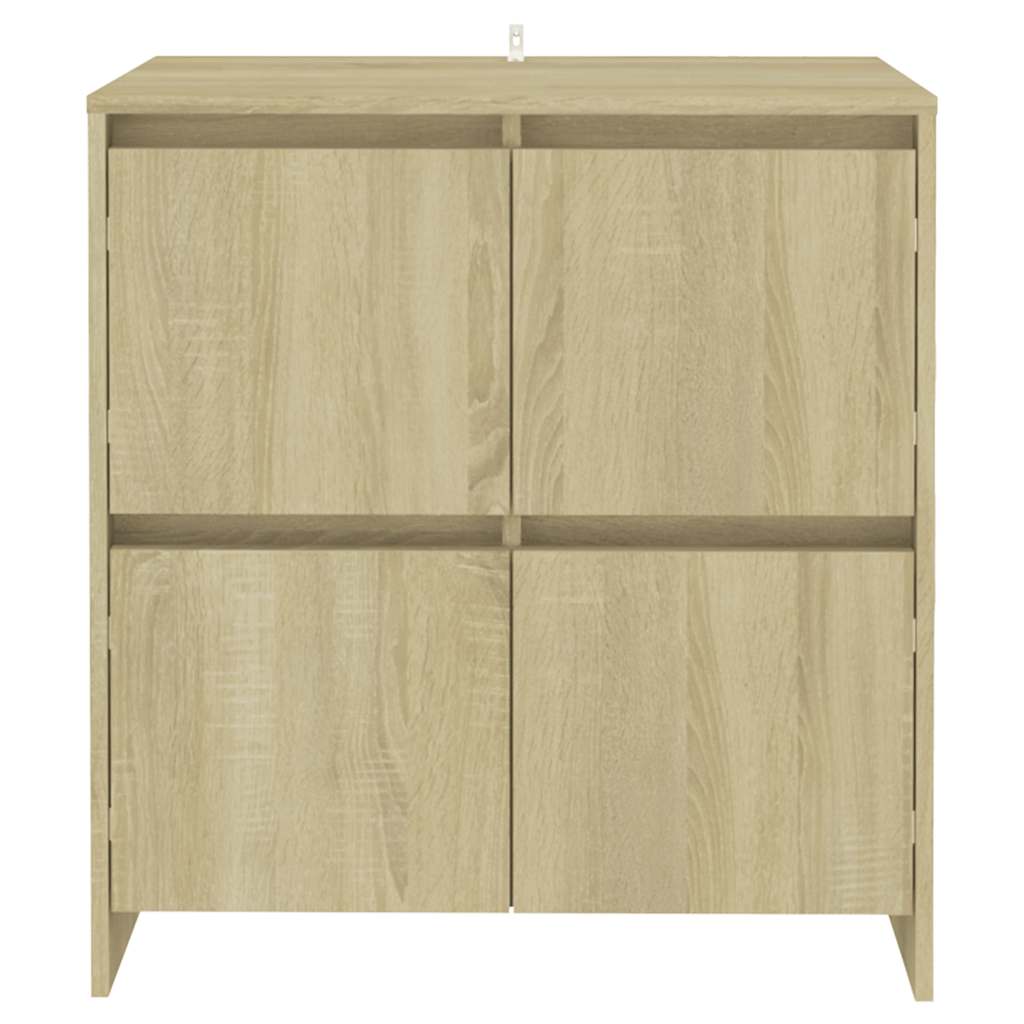 skænke 2 stk. 70x41x75 cm konstrueret træ sonoma-eg