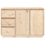 skænk 111x34x75 cm massivt fyrretræ