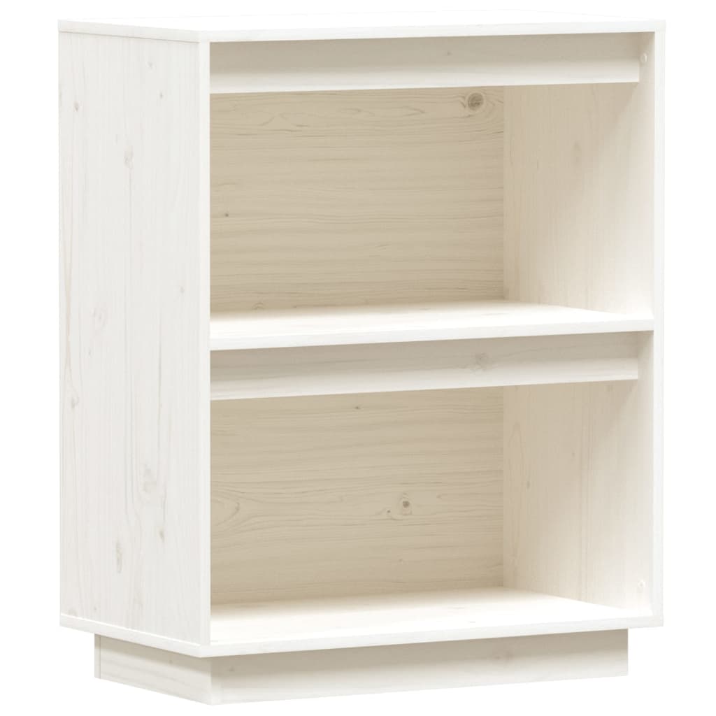 konsolskab 60x34x75 cm massivt fyrretræ hvid