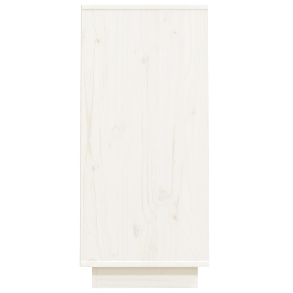 konsolskab 60x34x75 cm massivt fyrretræ hvid
