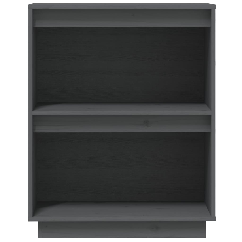 konsolskab 60x34x75 cm massivt fyrretræ grå