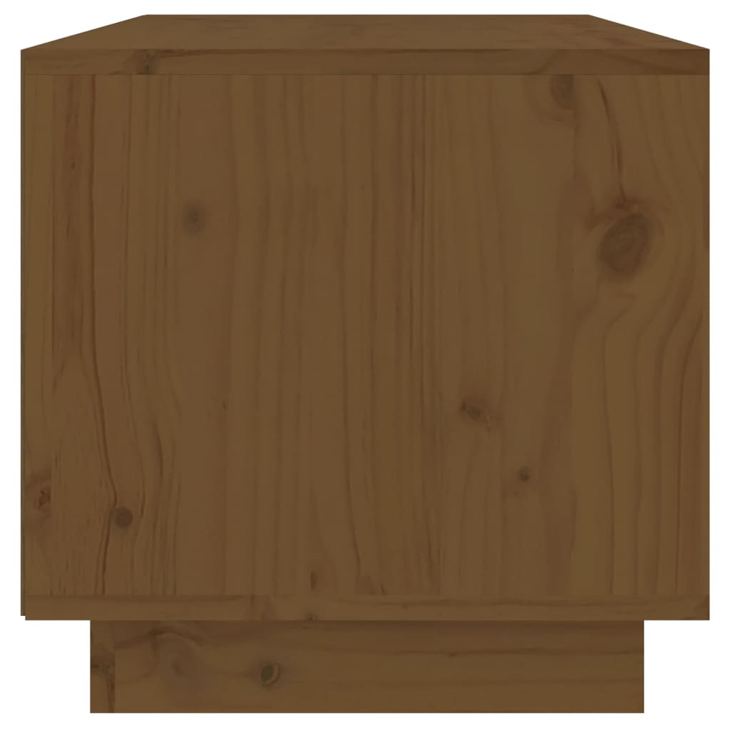 tv-bord 60x35x35 cm massivt fyrretræ gyldenbrun