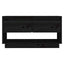 tv-bord 74x34x40 cm massivt fyrretræ sort