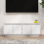 tv-bord 110x34x40 cm massivt fyrretræ hvid